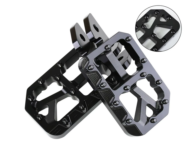 Black Heavy-Duty Aluminum Foot Pegs